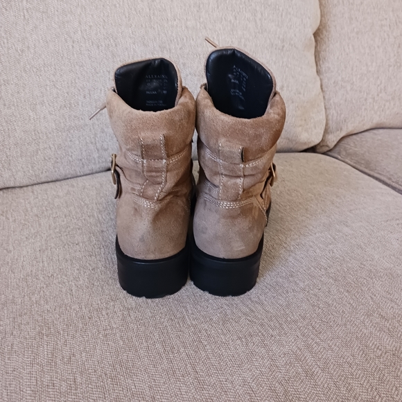 Allsaints Paulina suede leather combat boots - Picture 4 of 12